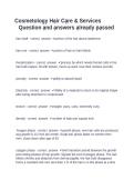 Cosmetology Hair Care & Services Questions and Answers 2027 &vert; Complete Study Guide