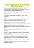 ATI Critical Thinking Cards for Proctored Exam Questions and Answers 2027