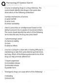 Pharmacology ATI Question Exam 1 comprehensive questions and verified answers &lpar;complete solutions&rpar; Exam&vert;GRADE A&plus;&excl;&excl;