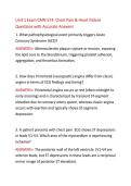 CMN 574 Unit 1 Exam &vert; Cardiovascular Pathophysiology & Pharmacology 2026-2027&NewLine;&NewLine;