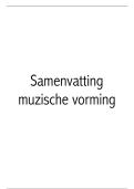 Samenvatting Muzische Vorming &vert; Hogeschool Gent &vert; 2026&sol;27