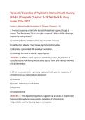 Varcarolis Psychiatric Nursing &vert; 55 Q&A Study Guide 2026-2027&NewLine;&NewLine;