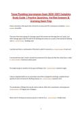 Texas Plumbing Journeyman Exam 2026&ndash;2027 &vert; Complete Study Guide&comma; Practice Questions&comma; Verified Answers & Detailed Explanations&NewLine;