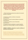 NR 546 ADVANCED PSYCHOPHARMACOLOGY FOR THE PMHNP WEEK FINAL EXAM TEST BANK ACTUAL 2026&sol;2027 PRACTICE QUESTIONS AND STUDY GUIDE COMPLETE ACCURATE EXAM REAL QUESTIONS AND CORRECT VERIFIED ANSWERS WITH DETAILED RATIONALES &lpar;100&percnt; CORRECT VERIFIED SOLUTIONS&rpar; CU