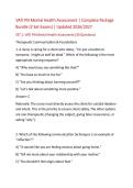 VATI PN Mental Health Assessment &vert; 60 Practice Q&A for LPN 2026-2027&NewLine;&NewLine;