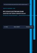 NYC DCAS Electrician Exam Actual Exam 2026&sol;2027 &ndash; 100&percnt; Verified &vert; Detailed Rationales &ndash; Pass Guaranteed &ndash; A&plus; Graded