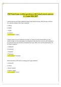 FNP Final Exam Questions with Verified Answers A&plus; Grade 2026&sol;2027 &vert; Comprehensive Final Exam Study Guide