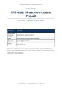WGU E029 Task 1 Capstone Project Proposal &vert; AWS Hybrid Cloud Infrastructure&comma; GNS3&comma; VyOS&comma; IPsec VPN & Network Security &vert; 2026 Passed&period;
