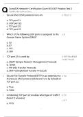 CompTIA Network&plus; N10-007 Practice Test 2 &sol; Score 100&percnt; &sol; 2025 Exam Prep&NewLine;&NewLine;