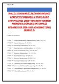 WGU D115 Advanced Pathophysiology Exam Bank &vert; 410&plus; Q&A with Rationales &vert; 2026-2027 &vert; Graded A&plus;