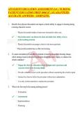 ATI CLIENT EDUCATION ASSESSMENT 2&period;0 &vert; NURSING PATIENT EDUCATION PREP 2026&rsquo;27 &vert;GUARANTEED ACCURATE ANSWERS &vert;COMPLETE&period;