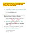 ATI MED-SURG EXAM 1 2026&rsquo;27 &vert; MEDICAL-SURGICAL NURSING QUESTIONS &vert;GUARANTEED ACCURATE ANSWERS &vert;UPDATED VERSION&period;