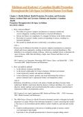 Test Bank for Edelman and Kudzma's Canadian Health Promotion Throughout the Life Span 1st Edition by Dames