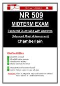 Chamberlain NR 509 Midterm Exam Advanced Physical Assessment &ndash; &lpar;2026&rpar; Actual Questions & Answers &lpar;Guarantee Pass&rpar;