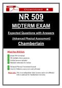 Advanced Physical Assessment NR 509 Midterm Exam &lpar;Chamberlain&rpar; &ndash; &lpar;2026&rpar; Actual Questions & Answers &lpar;Guarantee Pass&rpar;