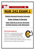 NUR 242 Exam 1 &ndash; Galen College of Nursing Medical-Surgical Nursing Concepts &lpar;2026&sol;2027&rpar; Actual Questions & Answers to Pass the Exam &lpar;100&percnt; Verified&rpar;