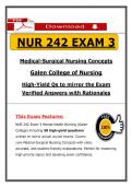 NUR 242 Exam 3 &ndash; Medical-Surgical Nursing Concepts Galen College &lpar;2026&sol;2027&rpar; Actual Questions & Answers to Pass the Exam &lpar;100&percnt; Verified&rpar;