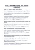 West Coast EMT Block Test Review&NewLine;2026&sol;2027