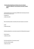 PMHNP-BC Certification Exam Questions and Answers Complete Study Guide