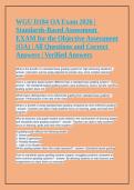 Testbank for WGU D184 Standards-Based Assessment OA Exam 2026&sol;2027 &vert; 300&plus; Verified Q&A with Rationales &vert; Latest Update &vert; A&plus; Graded