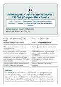 ABFM KSA Heart Disease Exam 2026&sol;2027 &vert; 250 Verified Questions & Answers &vert; Latest Exam &vert; Rationales &vert; Graded A&plus;
