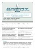 NRNP 6635 Final Exam Study Guide 2026&sol;2027 &vert; 250 Verified Questions & Answers &vert; Latest Exam &vert; Rationales &vert; Graded A&plus;
