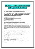 NR 603 &ndash; CEA GI Practice Questions &NewLine;with Answers & Rationales