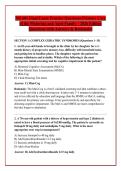 NR 601 Final Exam Practice Questions Primary Care &NewLine;of the Maturing and Aged Family &ndash; 2026 Edition &NewLine;Questions with Answers & Rationales 