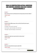 OSHA 30 CONSTRUCTION PACKAGE &vert; QUESTIONS AND VERIFIED ANSWERS 2026-2027 NEWEST UPDATE