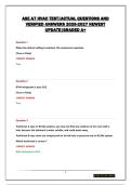 ASE A7 HVAC TEST&vert;ACTUAL QUESTIONS AND VERIFIED ANSWERS 2026-2027 NEWEST UPDATE&vert;GRADED A&plus;