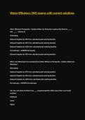  AWWA Water Efficiency  exam ellaboration