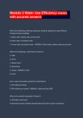 Exam &lpar;elaborations&rpar; AWWA Water Efficiency  