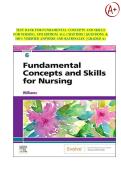 Test Bank For Fundamental Concepts And Skills For Nursing&comma; 6th Edition&vert; All Chapters &vert; Questions & 100&percnt; Verified Answers And Rationales &vert;A&plus; Graded