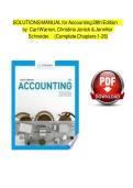 Solution Manual For Accounting 28th Edition by Carl S&period; Warren&comma; Christine Jonick&vert; Verified Chapter's 1 - 26 &vert; Complete&NewLine;