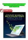 Solution Manual for Accounting Principles Volume 1 & Volume 2&comma; 9th Canadian Edition Jerry J&period; Weygandt&comma; Verified Chapters 1 - 20&comma; Complete Newest Version&NewLine;