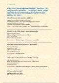 WGU D236 Pathophysiology 2026&sol;2027 Test Exam 150 &NewLine;comprehensive questions &vert; FREQUENTLY MOST TESTED &NewLine;QUESTIONS AND VERIFIED SOLUTIONS&sol;GET IT 100&percnt; &NewLine;ACCURATE&excl;&excl; 2026&excl;&excl; 