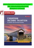 Solution Manual for Canadian Income Taxation&comma; 26th Edition &mdash; William Buckwold &vert; All Chapters &vert; Latest Update 2026&NewLine;