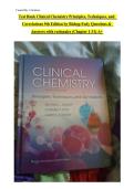 Clinical Chemistry Principles&comma; Techniques&comma; and Correlations 9th Edition by Bishop & Fody Test Bank &lpar;2026&rpar; &vert; Complete Study Guide