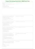 Turgeon Hematology Study Guide Questions & Answers PDF &vert; Complete HEMA Exam Prep & Practice Test &vert; Latest 2026&ndash;2027