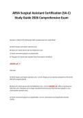 ABSA Surgical Assistant Certification &lpar;SA-C&rpar;&NewLine;Study Guide 2026 Comprehensive Exam