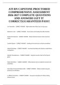 ATI RN Capstone Proctored Comprehensive Assessment Questions & Answers 2027