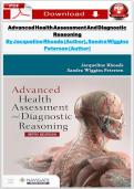 Test Bank For Advanced Health Assessment and Diagnostic Reasoning&comma; 4th Edition by Jacqueline Rhoads&comma; All Chapters 1 - 18&comma; Verified Newest Version&NewLine;