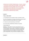 NR548  Psychiatric Assessment for PMHP  Exam 2026&ndash;2027 &vert;Newest  Exam 1&comma; 2&comma; 3 & Final Exam Practice Questions with Answers & Rationales