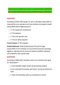 NCCCO Core Certification Exam &vert; Comprehensive QUESTION &NewLine;Bank&comma; Most Tested Questions & Verified Answers 2026&sol;2027 