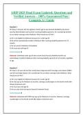 AHIP 2025 Final Exam Updated&colon; Questions and Verified Answers &ndash; 100&percnt; Guaranteed Pass &vert; Complete A&plus; Guide