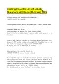 Coating Inspector Level 1 &lpar;41&ndash;60&rpar; Questions with Correct Answers 2026 &vert; Practice Exam & Study Guide