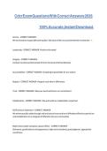 CDCR Exam Questions with Correct Answers 2026 &vert; Complete Study Guide & Practice Test Solutions