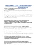 CDCR Exam 2 Questions with Correct Answers 2026 &vert; Complete Study Guide&comma; Practice Test & Verified Solutions