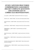 ATI RN Capstone Proctored Comprehensive Assessment Questions & Answers 2027