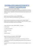 CDCR Major Exam Questions with Correct Answers 2026 &vert; Complete Study Guide & Practice Test Solutions